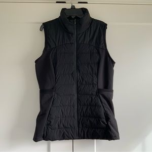 Lululemon Down for it all Vest Size 10 Black